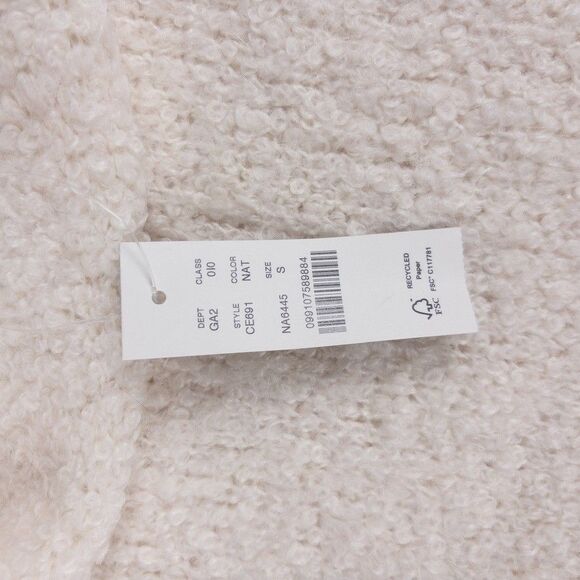 J Crew Turtleneck Sweater Boucle Yarn Wool Ivory Soft Cozy Women’s Small NWT - Picture 5 of 7